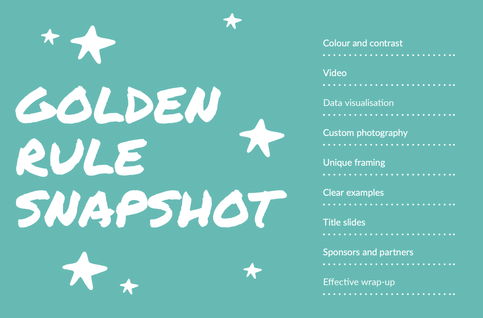 event golden rules